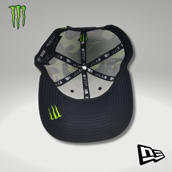 Hat Snapback New Era Black, Mesh Camo 9FIFTY Box & Sticker - Picture 3 of 5